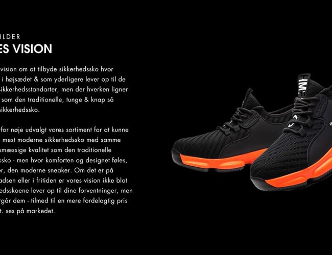 Webshop med salg af sikkerhedssko - Omsat for +261.000,- kr. - Dropshipping webshop med 2-4 dages levering