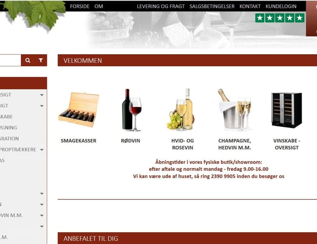 Veldrevet og velkendt webshop - Top 5 i kategori på Trustpilot - detail og en gros