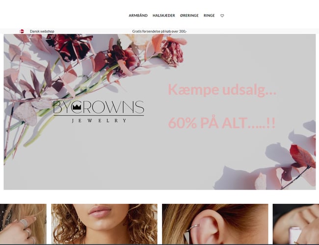 Nu med vanvittig pris!! Skal sælges nu...! Sidste chance.. Super velfungerende webshop med fokus på salg af smykker til kvinder