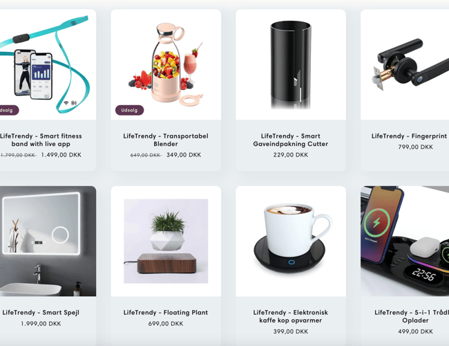 Salgklar webshop - Lifetrendy.shop - Perfekt til dig som ønsker at starte din egen dropshipping rejse
