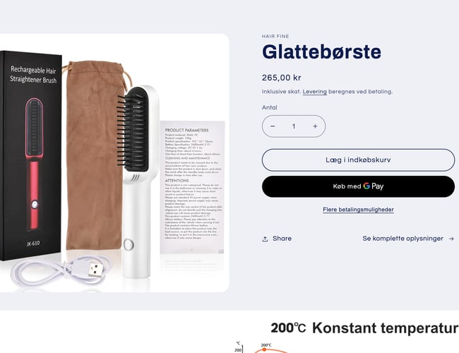 Køreklar dropshipping webshop - Hair Fine