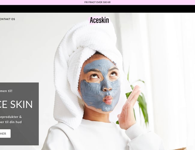 Køreklar dropshipping Webshop med salg af skincare produkter/redskaber