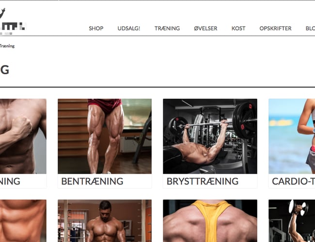 Populær webshop med stor følgeskare indenfor kosttilskud og træningstilbehør