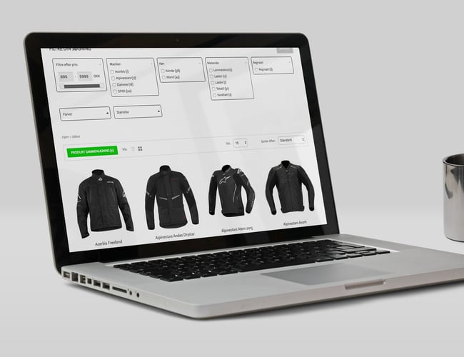 Mcgear.dk med motorcykelbeklædning - Omsætning siden 2014: ca. 700.000 kr. - Dropshipping