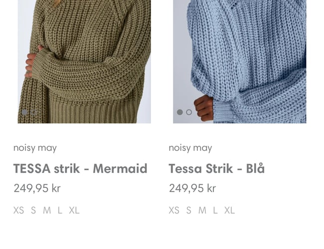 Webshop - Moderne tøj til yngre kvinder - Professionelt udviklet webshop - omsat for 114.000 kr. inkl. moms