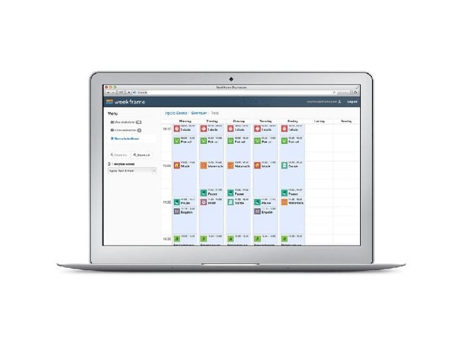 Weekframe.com - Software-as-a-Service platform indenfor skemalægning med tilhørende iOS app.