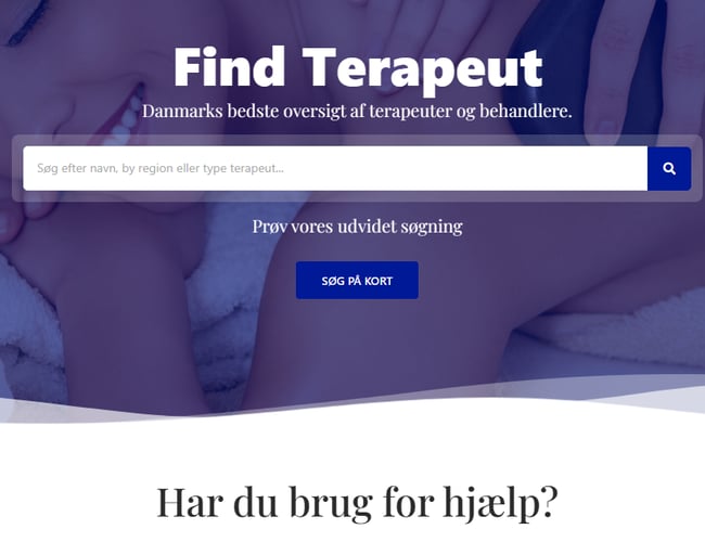 Findterapeut.com -  +30 tilmelderinger af terapeuter - Platform for terapeuter