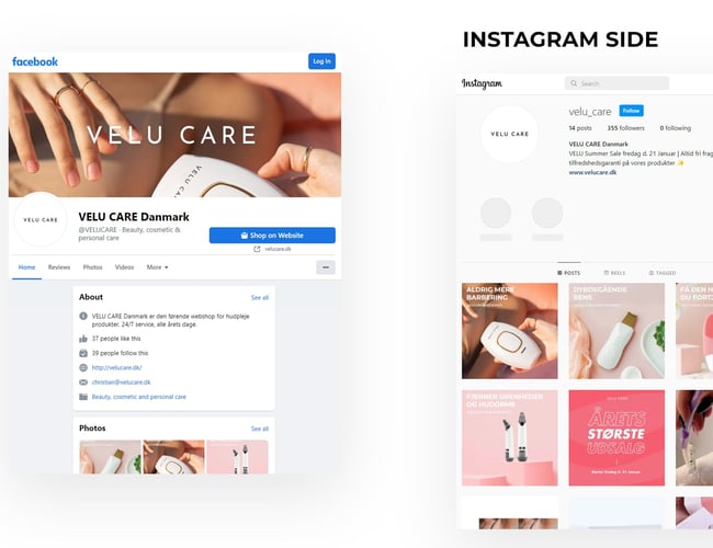 Køreklar og stilfuld beauty dropshipping webshop med branded produkt