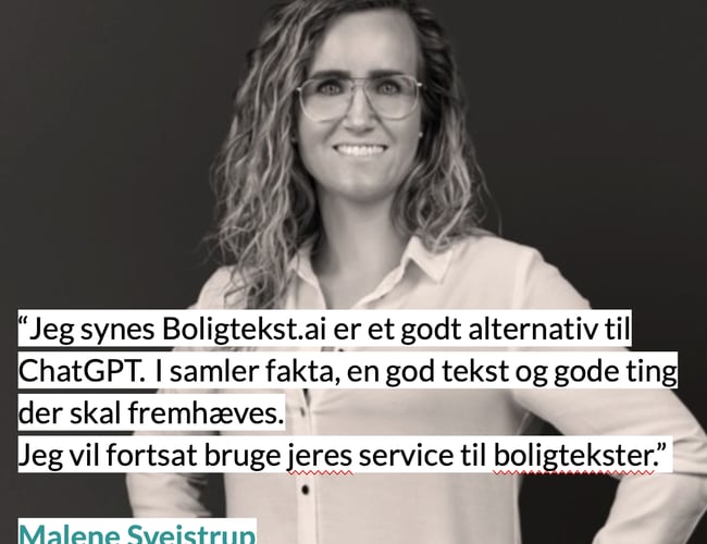 Boligtekst.ai - AI værktøj til ejendomsmæglere og tekstforfattere + templates til andre brancher