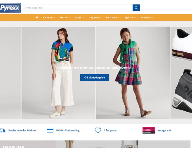 Webshop med egen mærke B2B og B2C inkl. nærketøj, mundbind, elektronis, husindretning produkter og meget mere. til salg