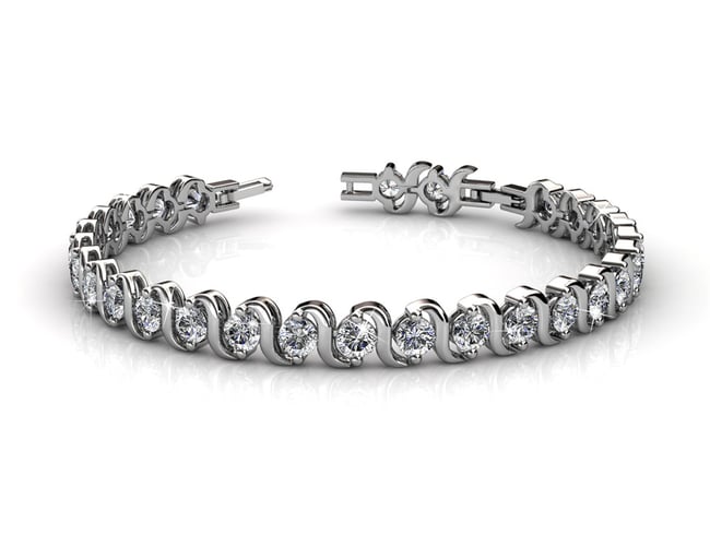 Unikt, stort parti smykker med ægte Swarovski krystaller