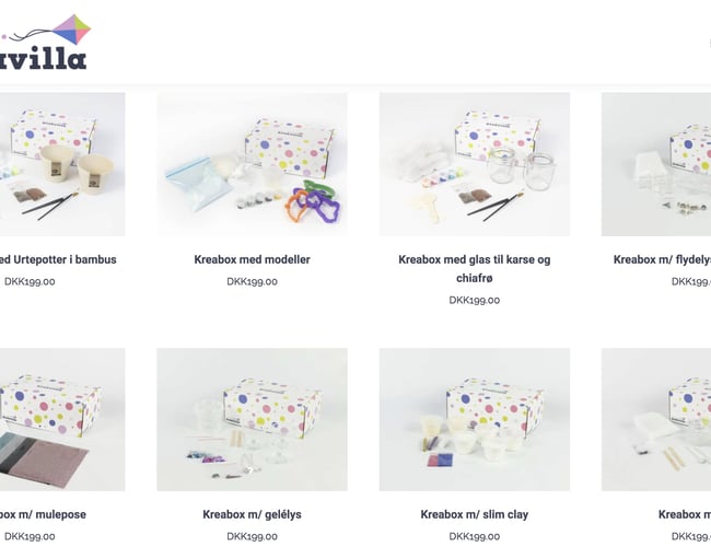 Webshop med kreakasser til børn - Høj dækningsgrad - Overskud før skat: 100.000 kr.