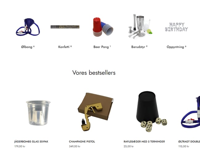 Salg af Webshop + Varelager - evt. med ApS