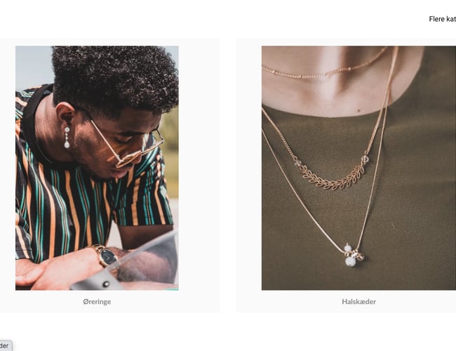 Unik køreklar dropshipping hjemmeside med smykker - dansk leverandør