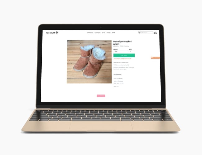 Engros og webshop med lammeskind og hjemmesko med høj avance. Overskud før skat: 300.000 kr.