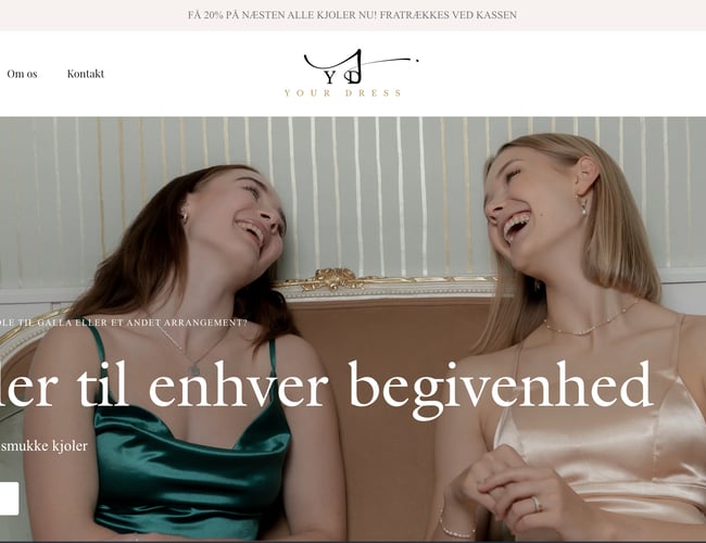 Kjole brand (Webshop) - Omsat for 51.594,00 kr siden opstart d 1 januar 2023.