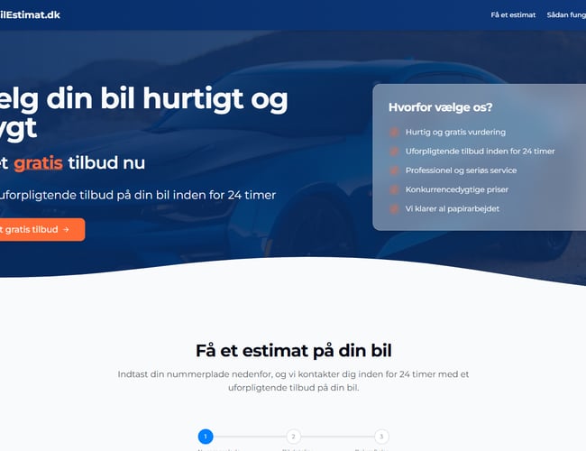 Bil lead platform – Ny pris