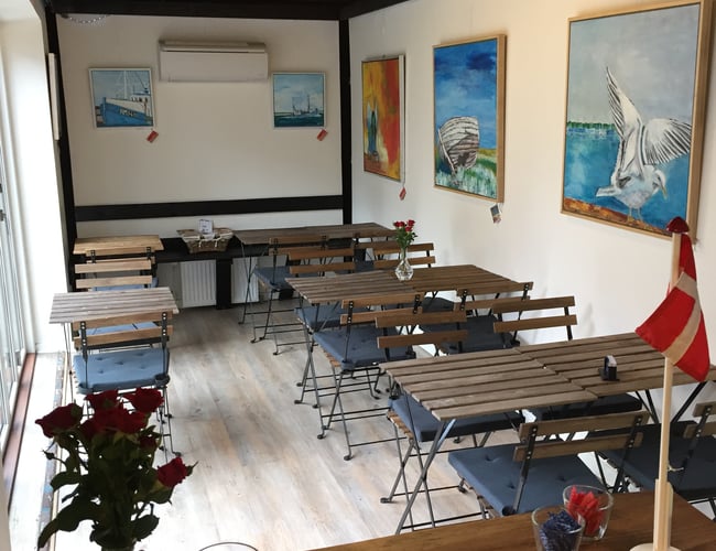 Spisested ved Odense havn - blomstrende havnemiljø med 90 spisepladser (Til Salg)