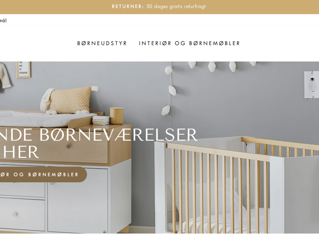 Dropshipping butik med salg af kvalitetsbaby-børne udstyr