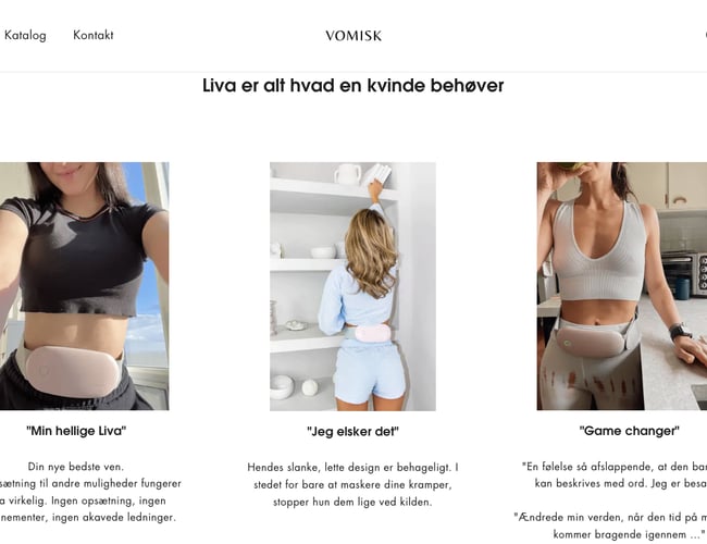 Dropshipping webshop med salg af populær menstruations lindrene produkter - 2-4 dages levering