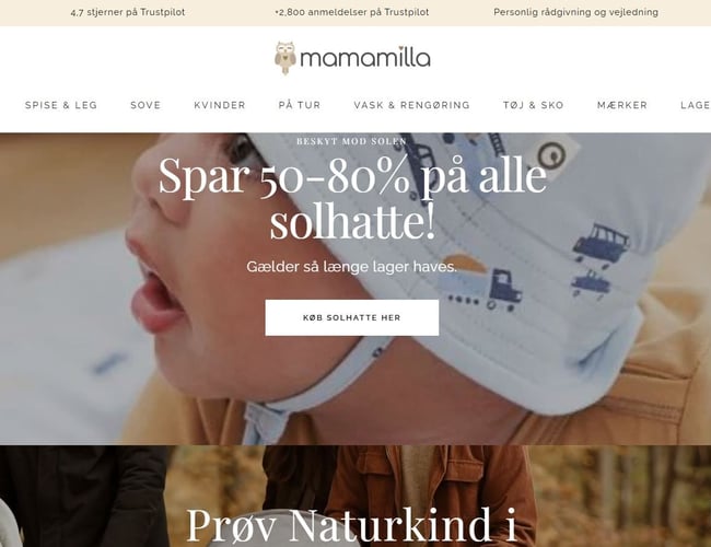 NY PRIS - 2 webshops med produkter til Gravide, mødre, baby og småbørn - 15 års drift - Historisk årsomsætning op til 17 mio. kr.