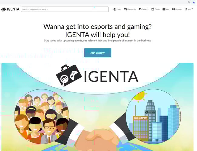 Rekrutteringsplatform til esport og gaming industrien