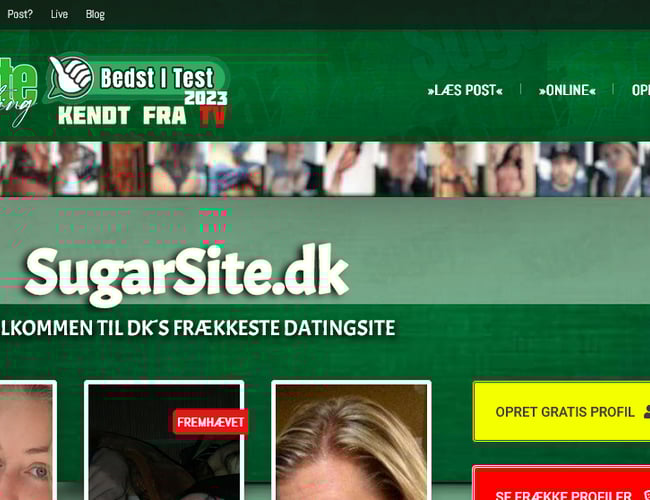 SugarSite.dk - Anses for en seriøs og sober voksen datingside - 13 års erfaring