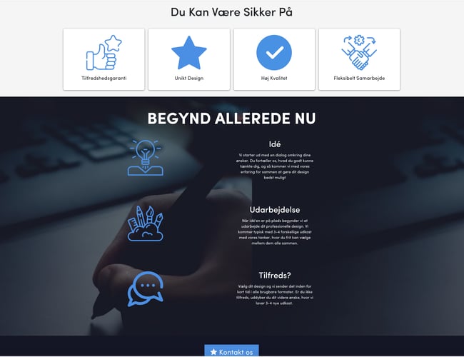 Køreklar Webshop med dropservice aftale - Grafisk design alt lige fra logo til flyers - Der er omsat for 24.453 kr.