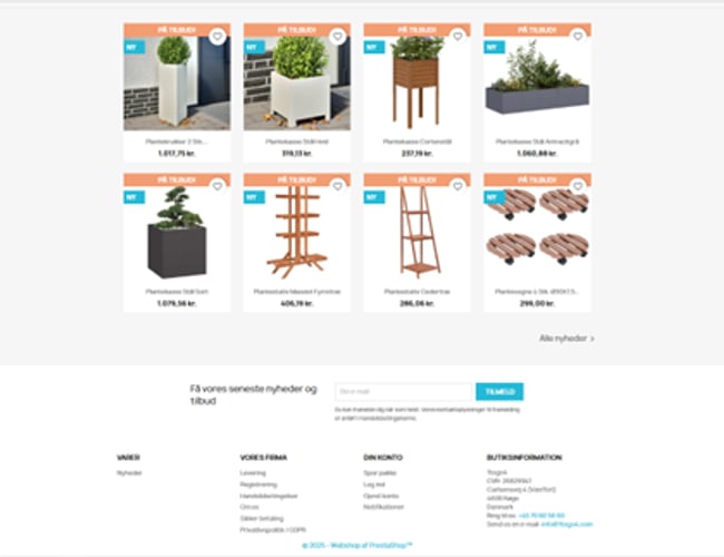 Færdig køreklar webshop klar til din succes / 1togo4