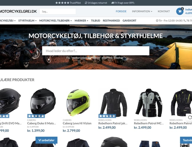 To SEO-stærke MC webshops med 8 års stærke resultater sælges pga. manglende tid.