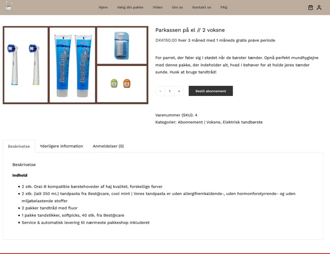 Spændende abonnementsvirksomhed sælges på grund af jobtilbud - har omsat