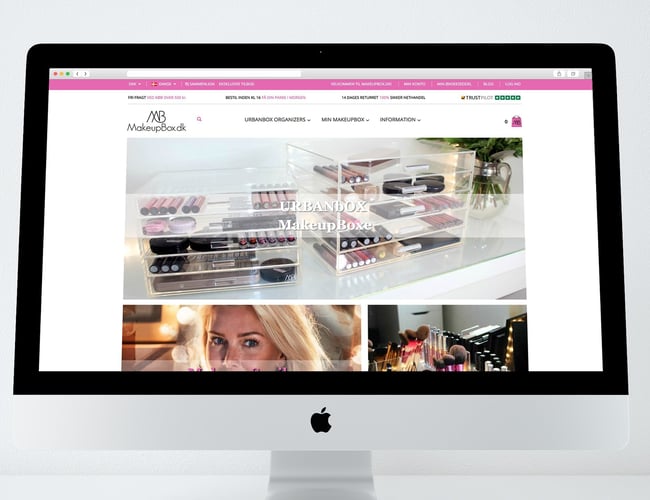 Førende niche webshop inden for makeup - Omsat for 377.000 kr. - Overskud på ca. 120.000 kr.