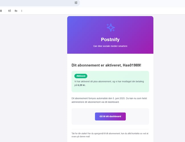 Postnify.dk – 100% automatiseret AI-platform til sociale medier – KLAR TIL OVERTAGELSE