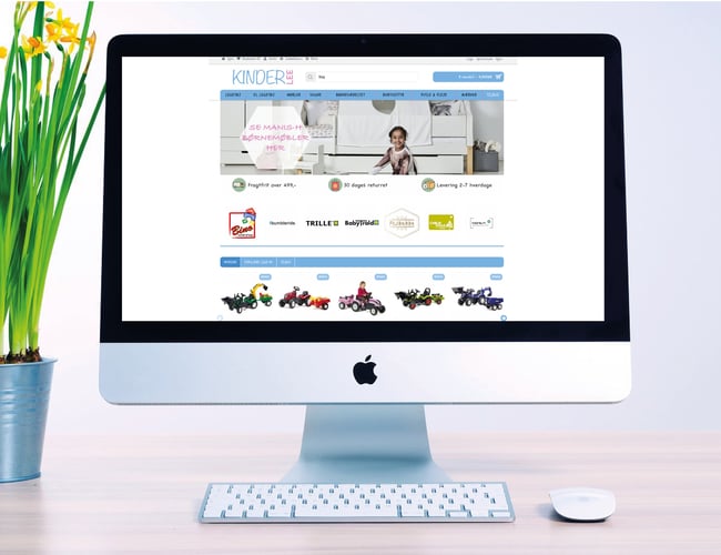 kinderlee.dk - Dropshipping webshop med salg af babyudstyr og møbler - Omsætning på 60.000 kr.
