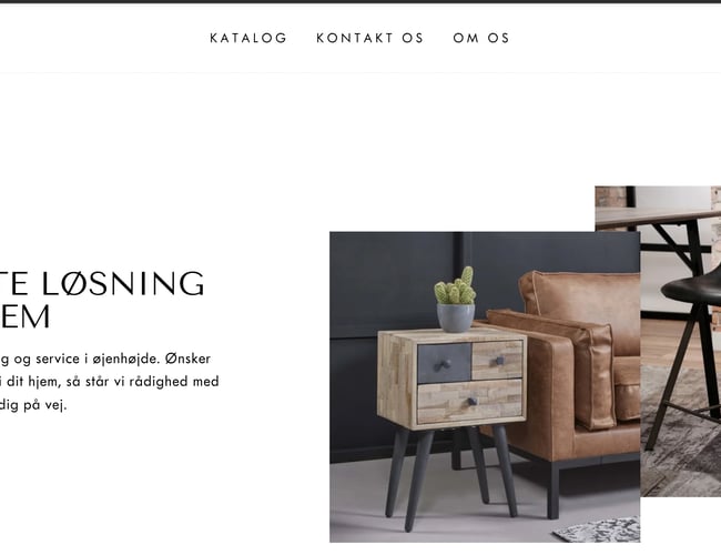 Dropshipping shop med salg af møbler - Højkvalitetsmøbler med dansk leverandør. 