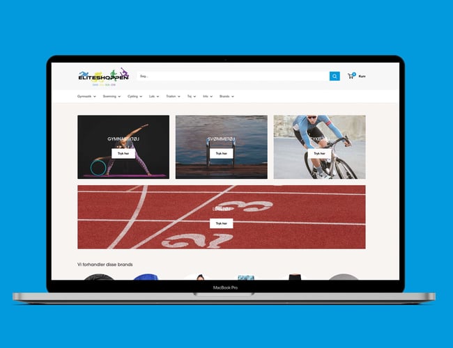 Salg af webshop med salg af sportstøj til klubber og foreninger