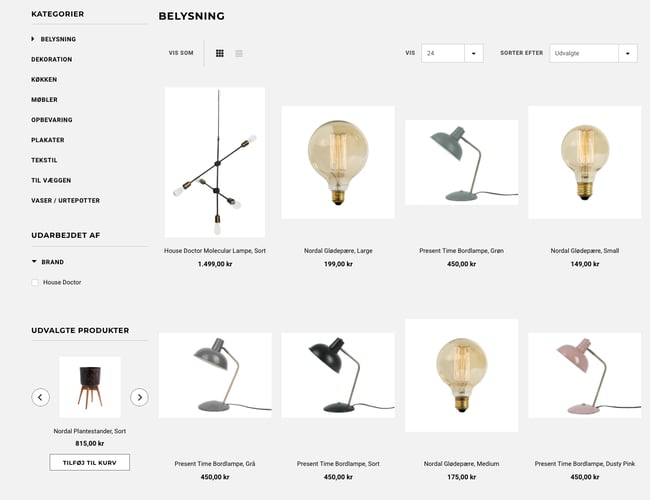 Somibu.com - Stilren webshop med moderne nordisk boliginteriør - Dækningsgrad på 40%