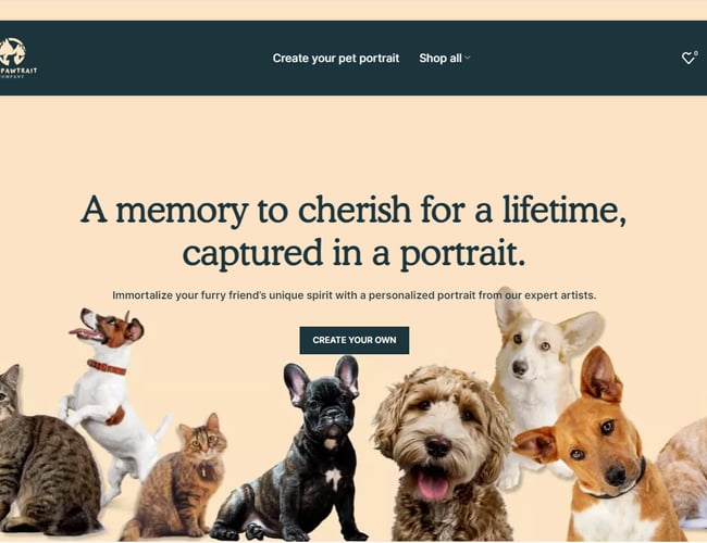 Thepawtraitfactory.com - Kæledyrsportrætter, puder, kaffekrus og muleposer