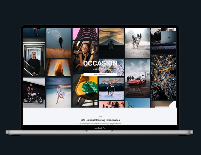 Online markedsplads med freelance fotografer 