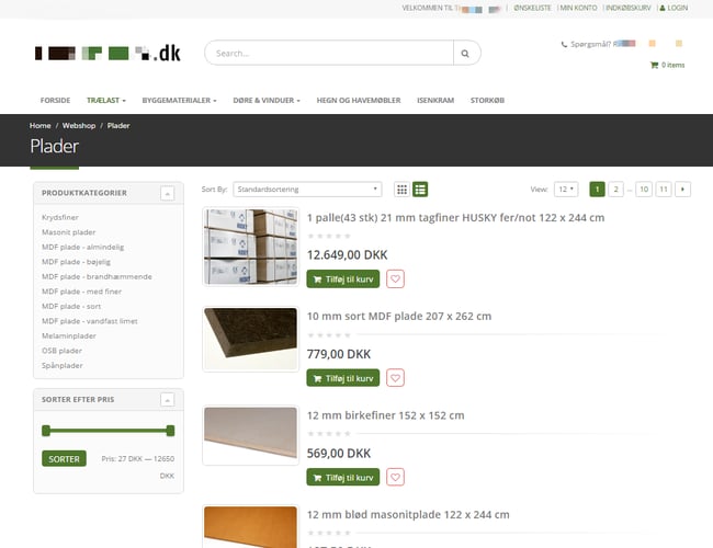 NY PRIS!!! Aktiv web-trælast og hegnsshop med masser af potentiale 3000 ordre siden 2009