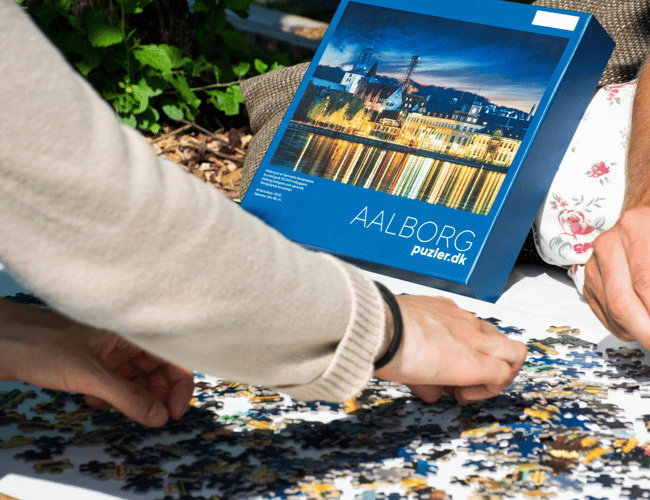 Puslespil mærke med unikke danske bymotiver (omsætning: 919.372 kr)