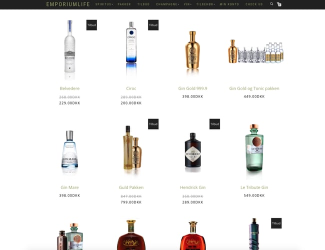 Emporiumlife.dk - Attraktiv spiritus webshop med eksklusive aftaler