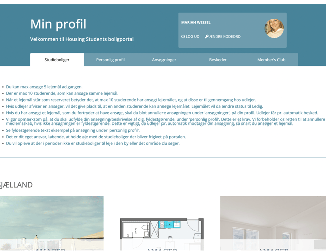 Boligportal for unge under uddannelse