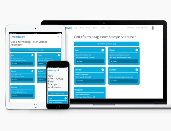 SaaS Virksomhed - Dronelog.dk - Passiv indtjening med gode optimeringsmuligheder