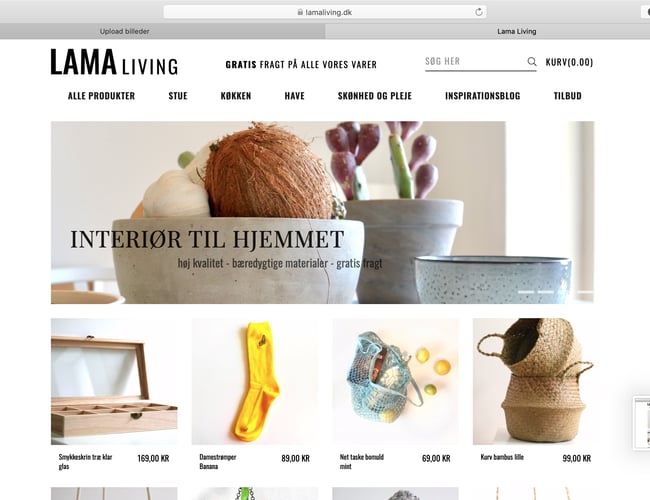 Webshoppen lamaliving sælges - Interiør til hjemmet