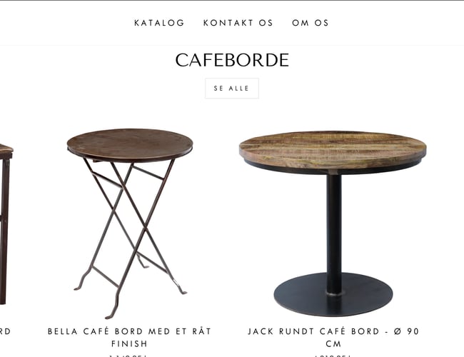 Dropshipping shop med salg af møbler - Højkvalitetsmøbler med dansk leverandør. 