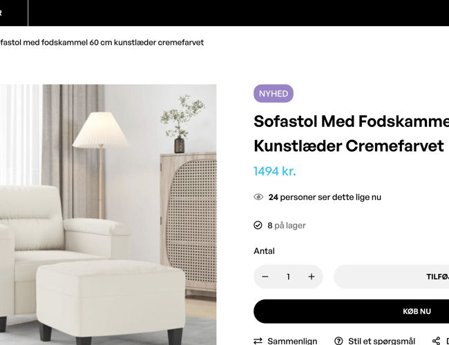 Webshop med bredt udvalg - Dropshipping - Omsætningen er i niveauet 800.000 til 900.000 mio kroner om året.