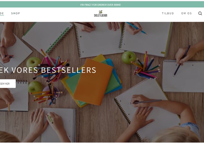 Webshop lærende legetøj og skoletilbehør sælges billigt