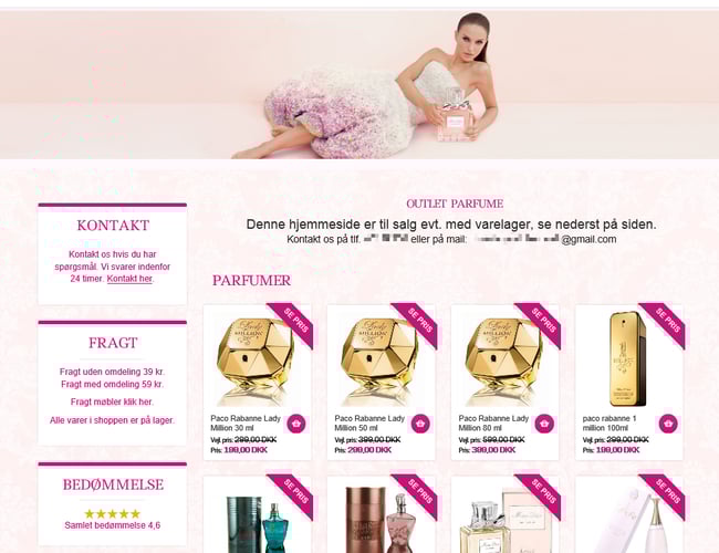 Parfume webshop