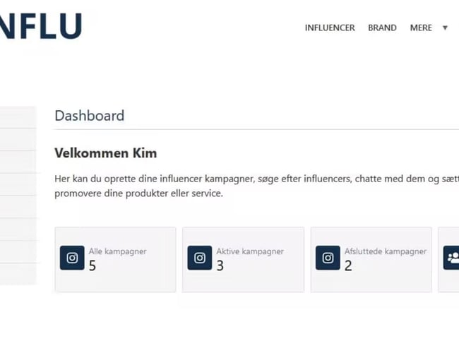 Dansk Influencer marketing platform 